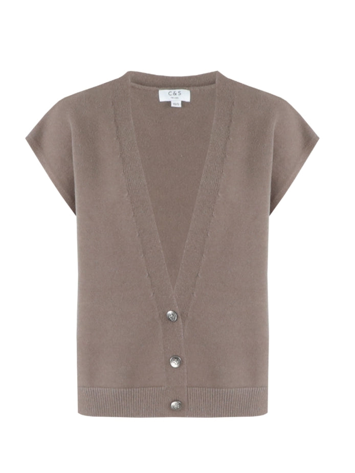 C&S gilet Vivian bronze