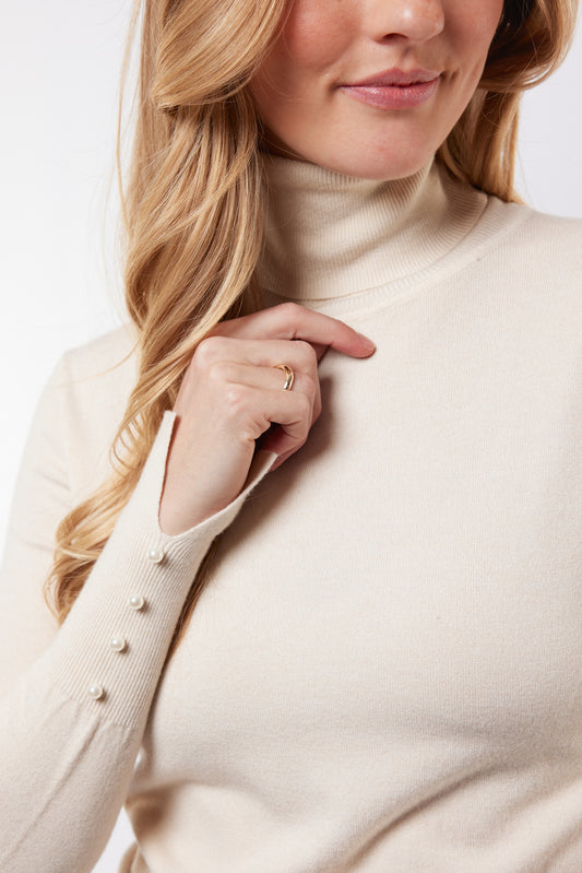 C&S trui Kalisse wool white