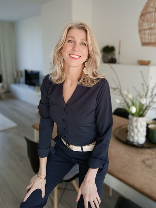 Mi Piace blouse 202509 dark blue