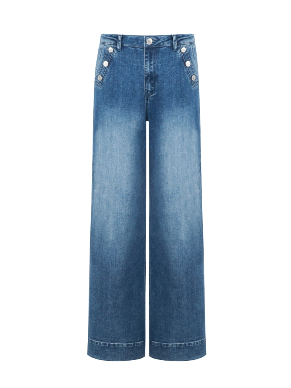 C&S jeans Nadine denim mid blue