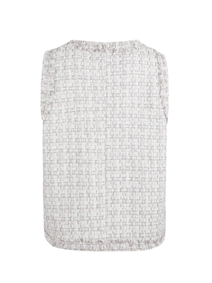 C&S gilet Gaby moon rock/color mix