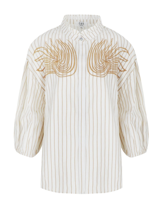 C&S blouse Vannes offwhite/tiger eye