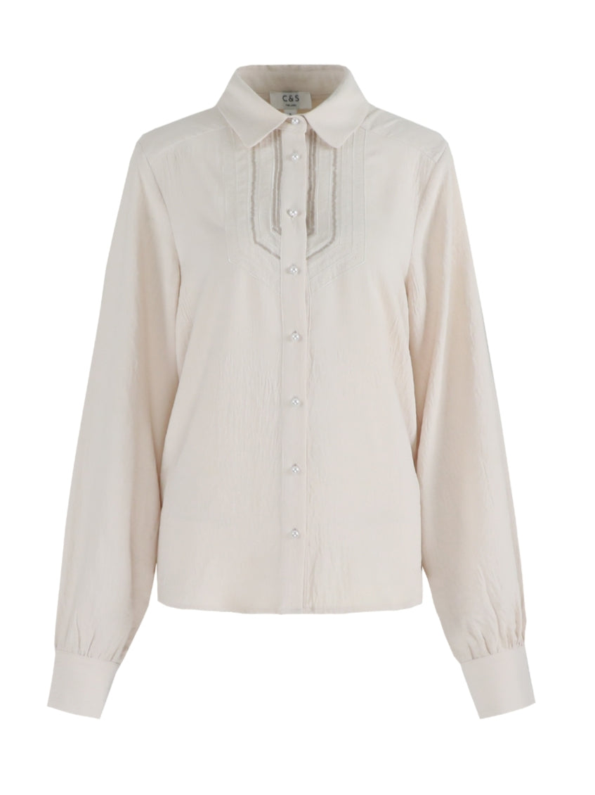 C&S blouse Linda sand