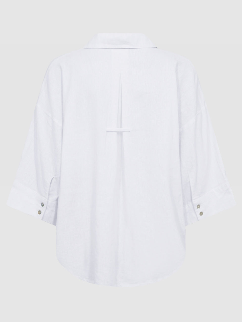 Freequent blouse Lava linnen brilliant white