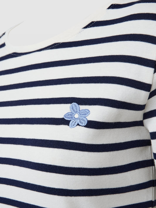 Freequent longsleeve Famila offwhite/navy blazer