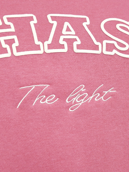 Freequent sweater Kamela wild orchid/star offwhite