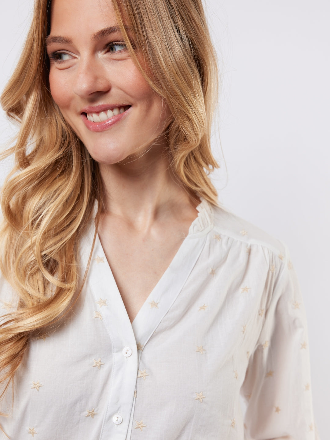 C&S blouse Lizzy offwhite/sand