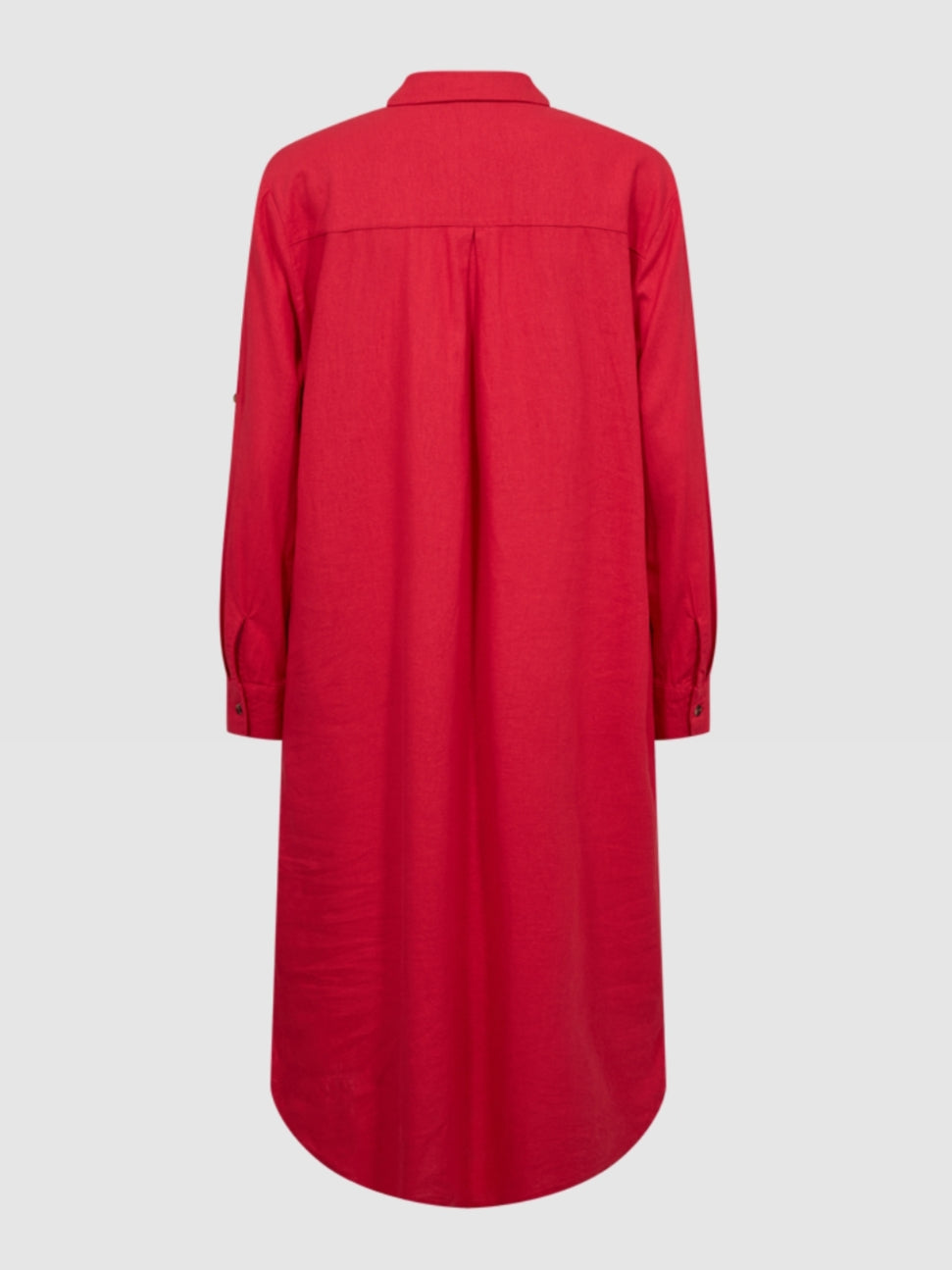 Freequent jurk Lava linnen true red