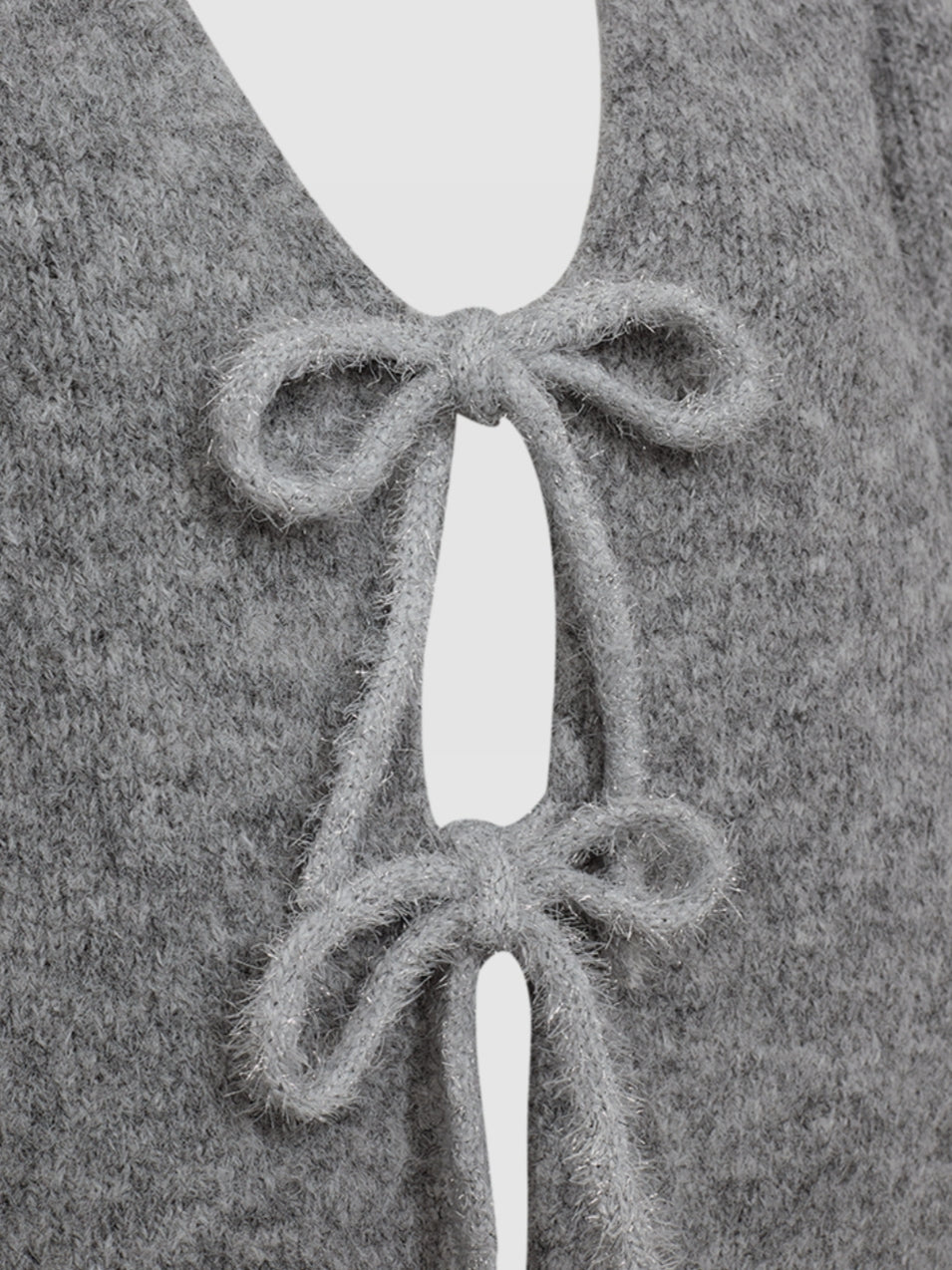 Freequent vest Lulu medium grey melange