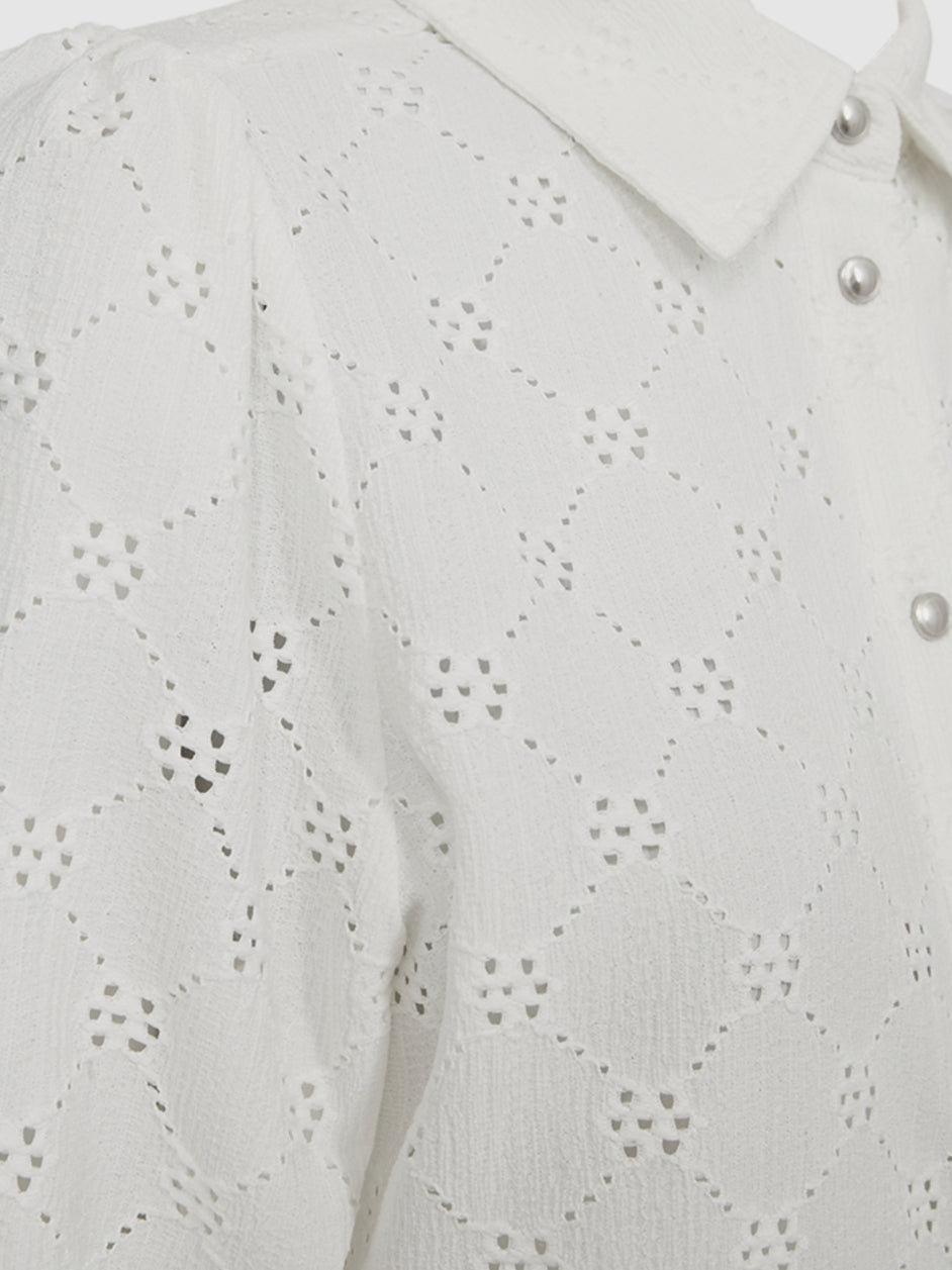 Freequent blouse Leni star offwhite