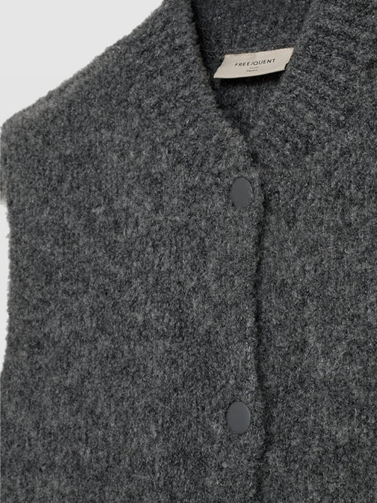 Freequent gilet Jump dark grey melange