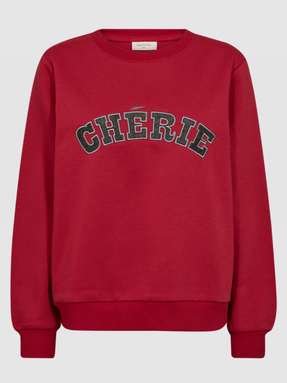 Freequent sweater Wana chili pepper/dark grey