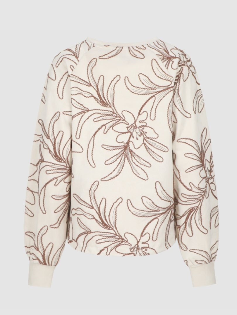 CS The Label sweater Webby sand/dark walnut