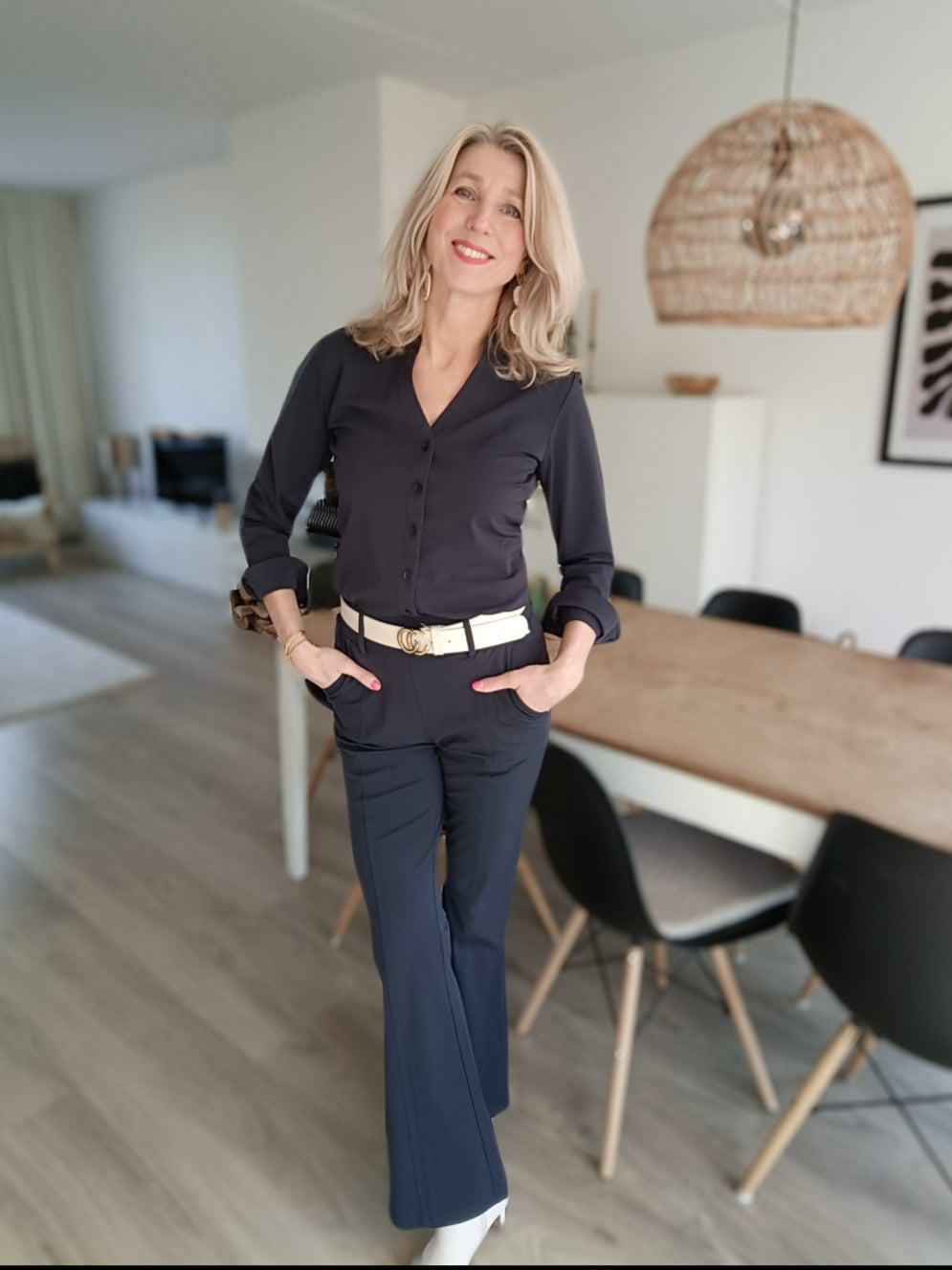 Mi Piace blouse 202509 dark blue