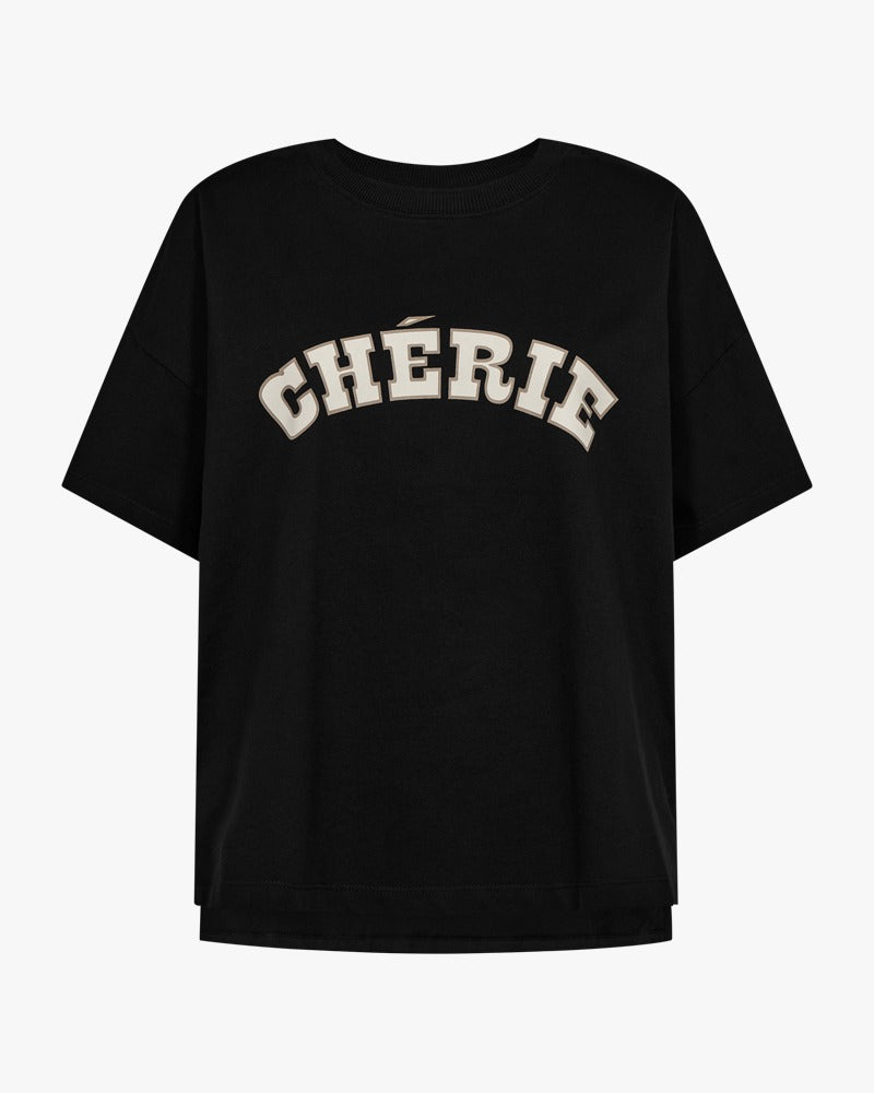 Freequent T-shirt Carol black/moonbeam