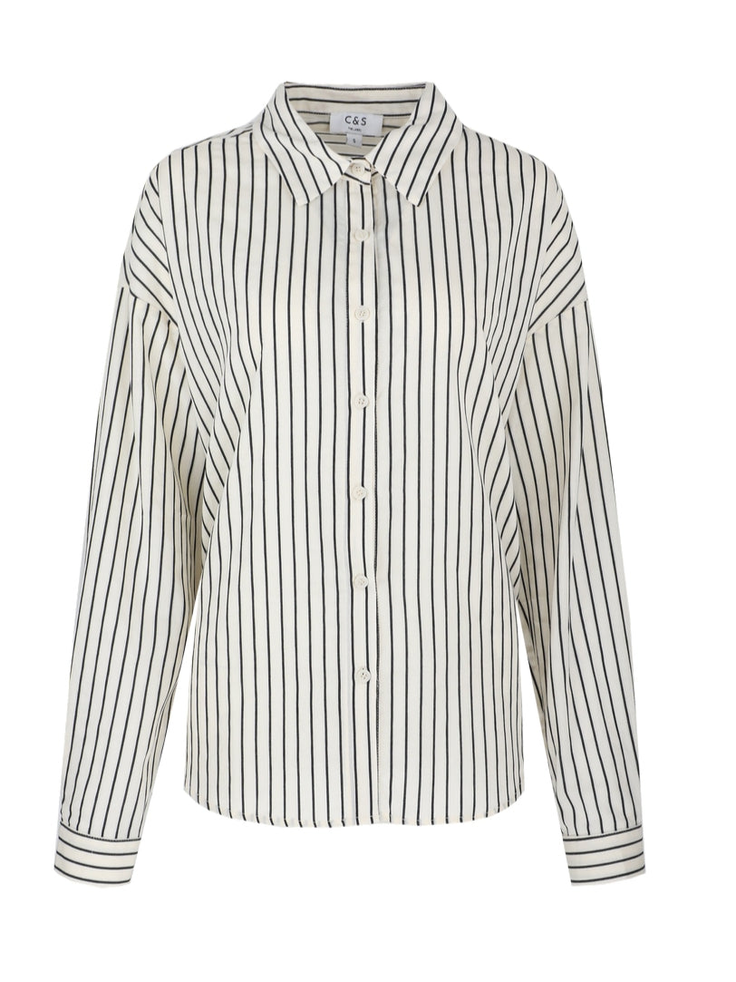 C&S blouse Lot offwhite/black/blue
