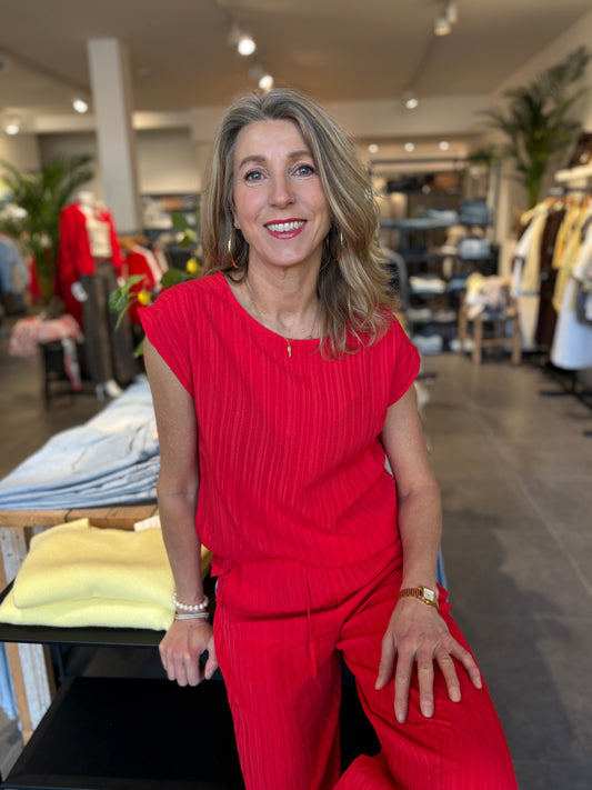 Freequent top Valse true red