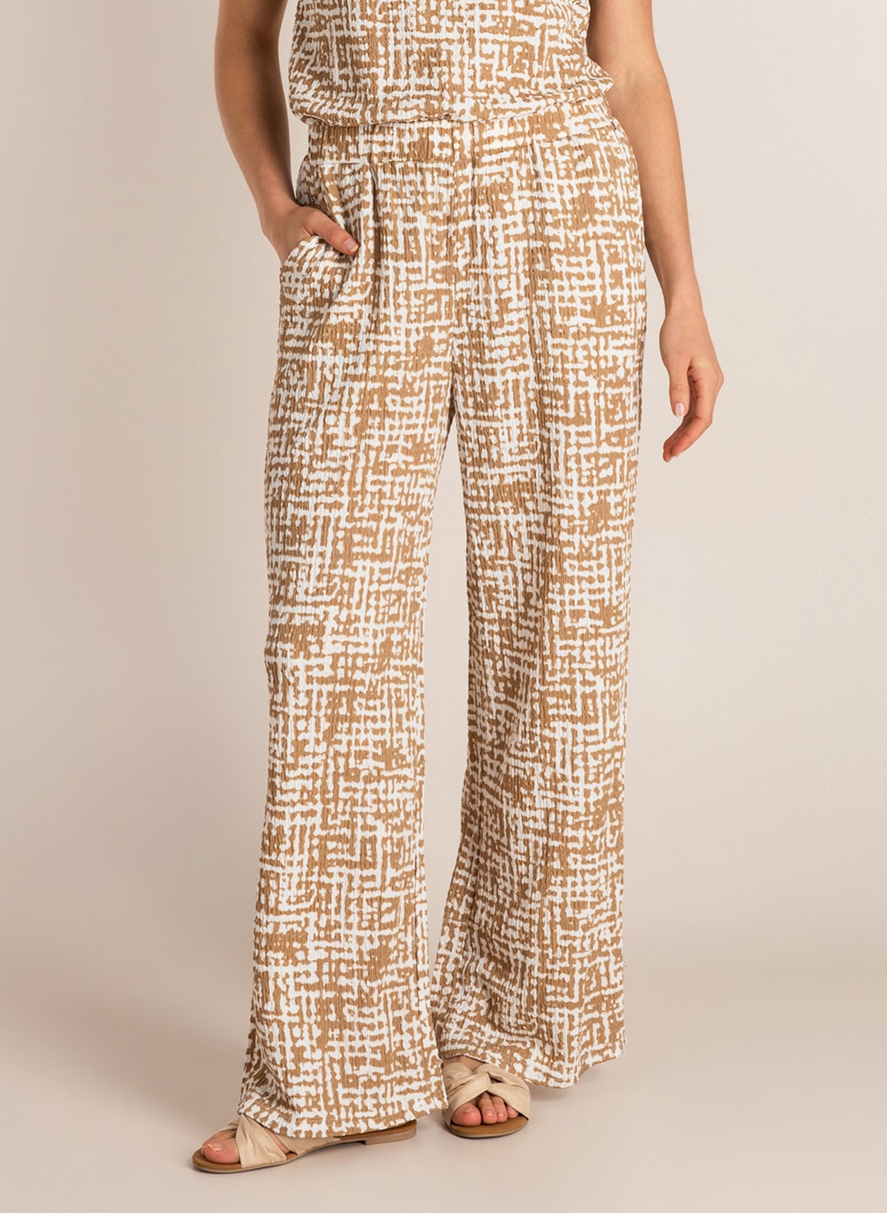 Ivy Beau broek Carien offwhite/multicolour