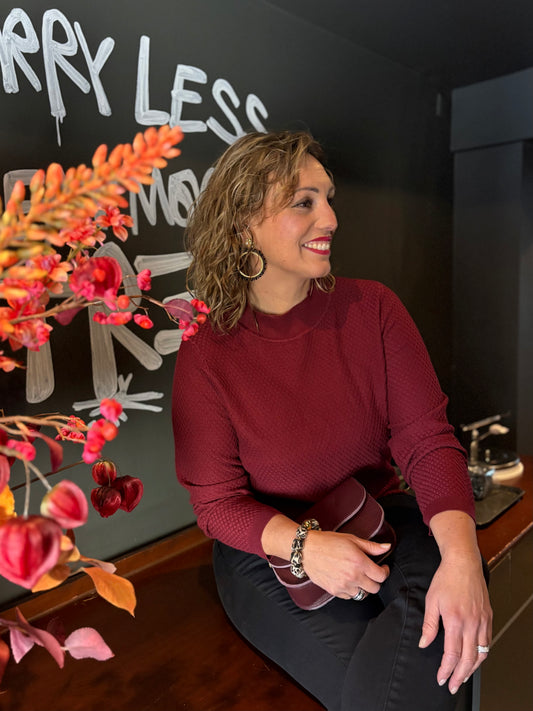 Ivy Beau trui Amira dark red