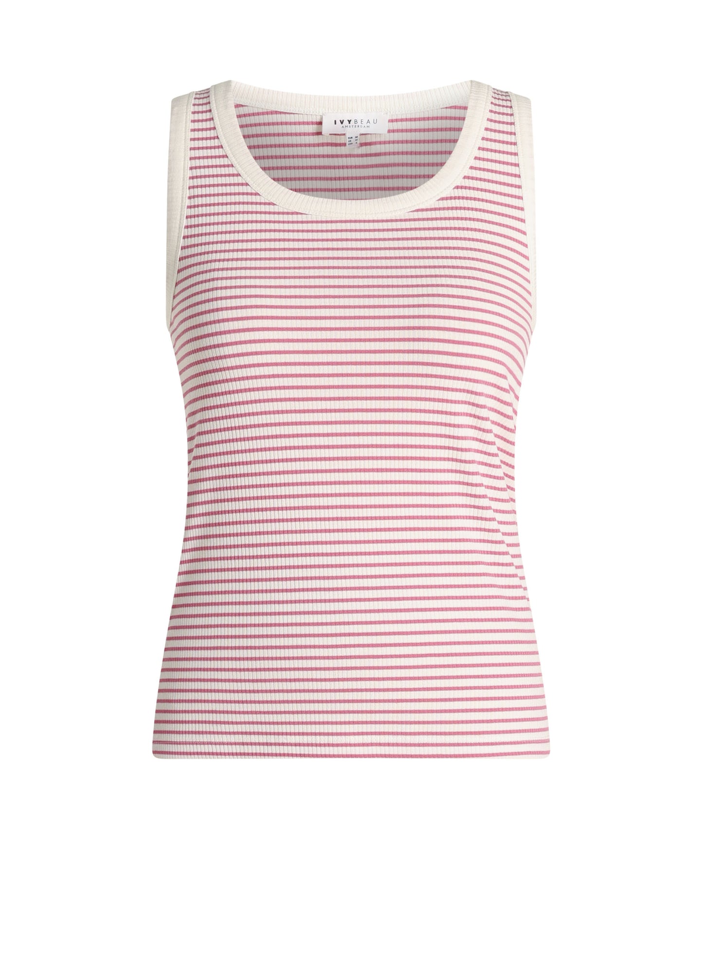 Ivy Beau singlet Graciana white/pink