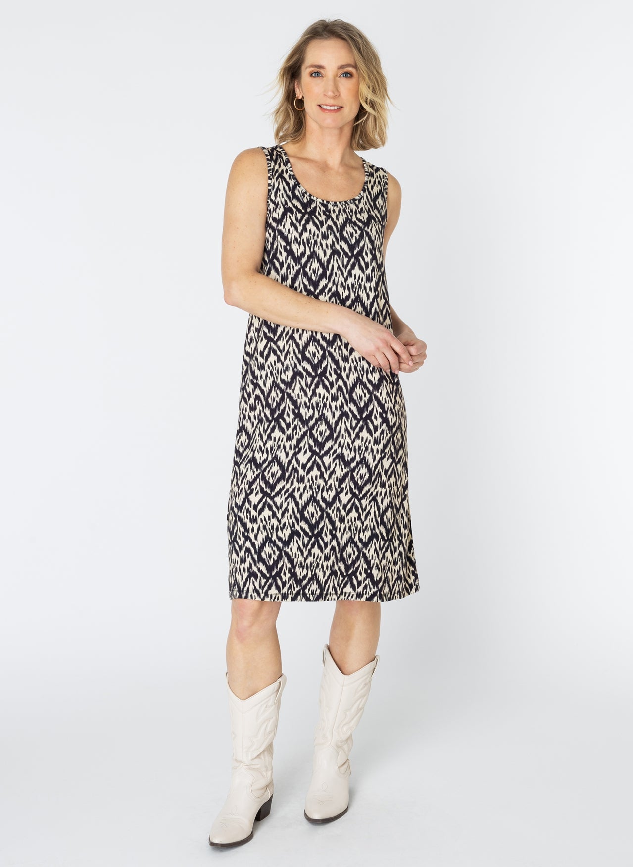 ES&SY jurk Marlie black/multicolour