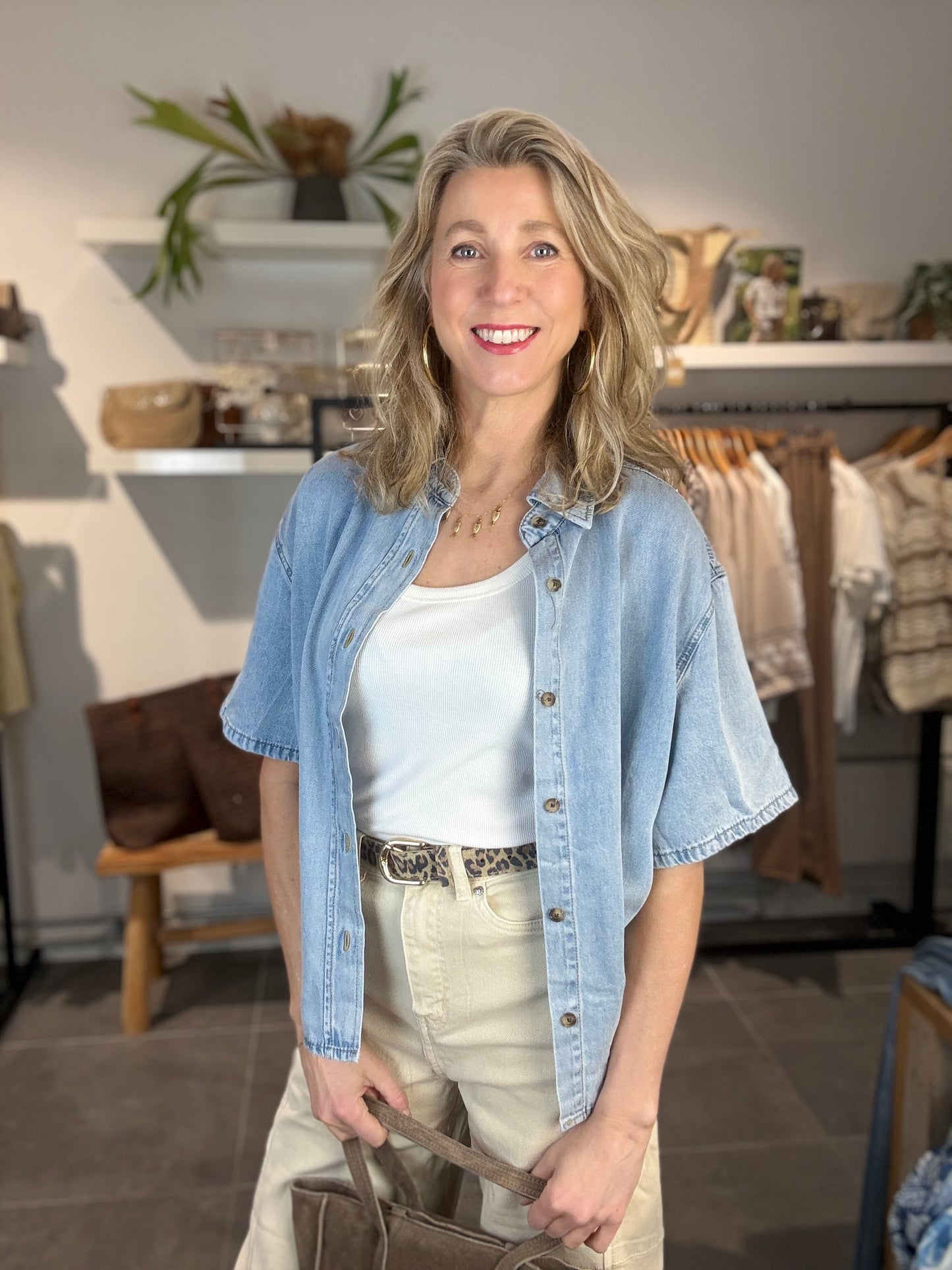 Redial blouse jeans 7412 medium blue