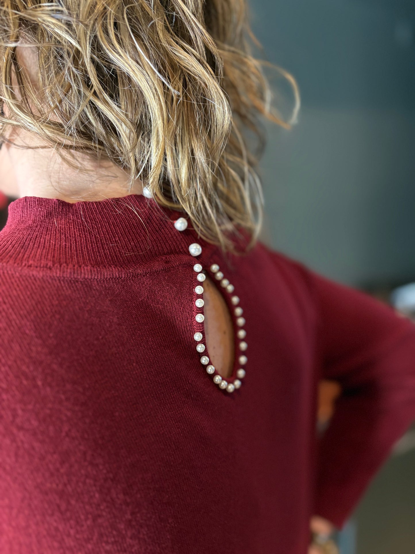 Ivy Beau trui Amira dark red