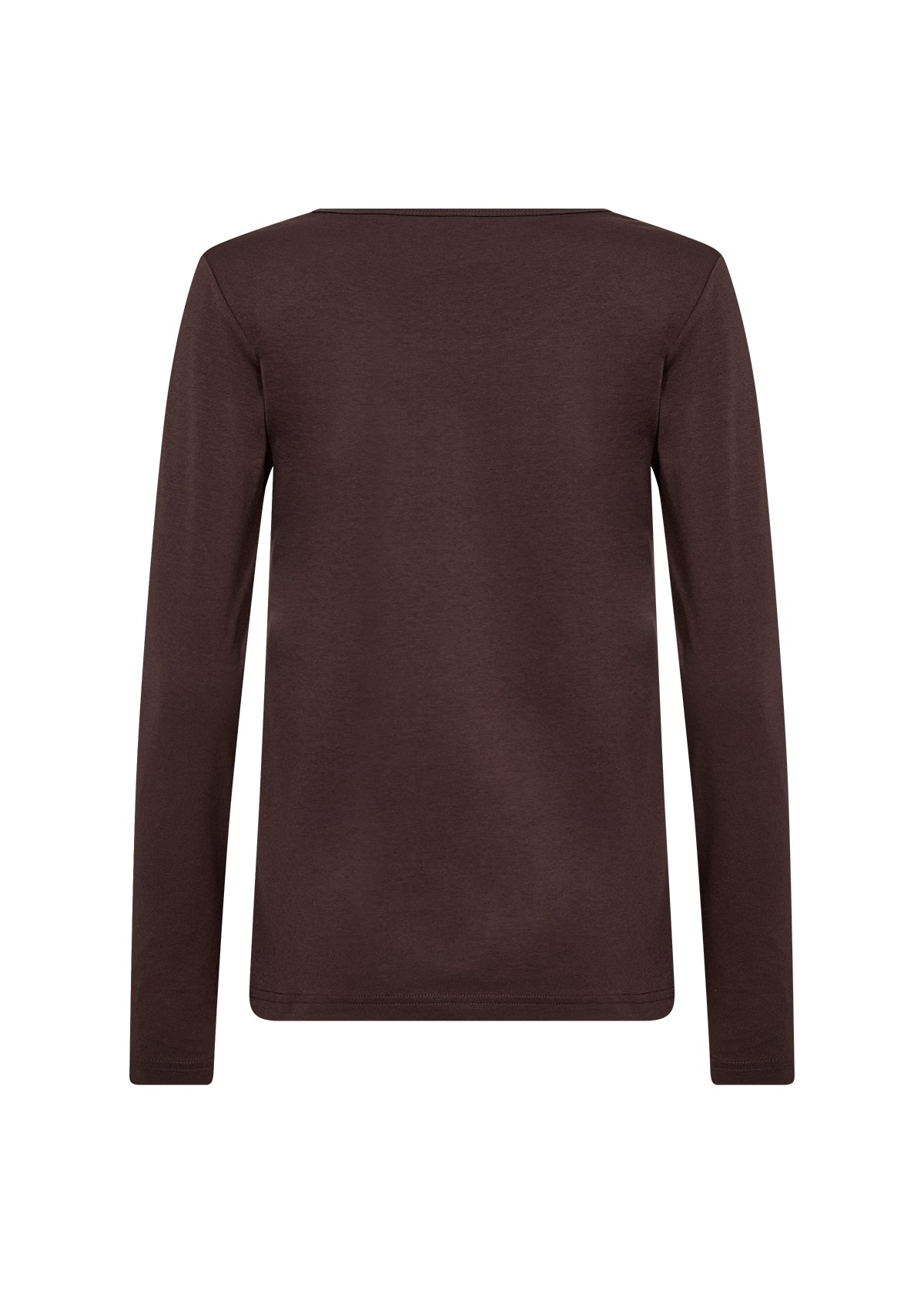 Soyaconcept longsleeve Pylle 2 donkerbruin