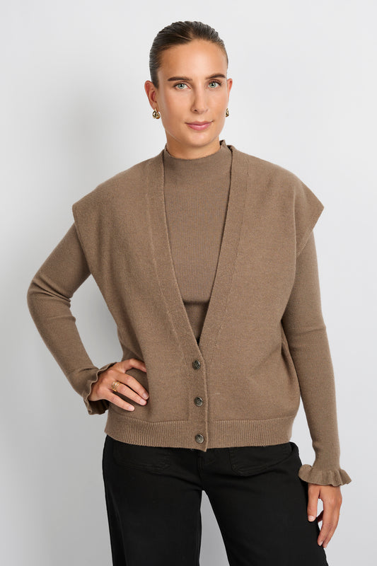 C&S gilet Vivian bronze