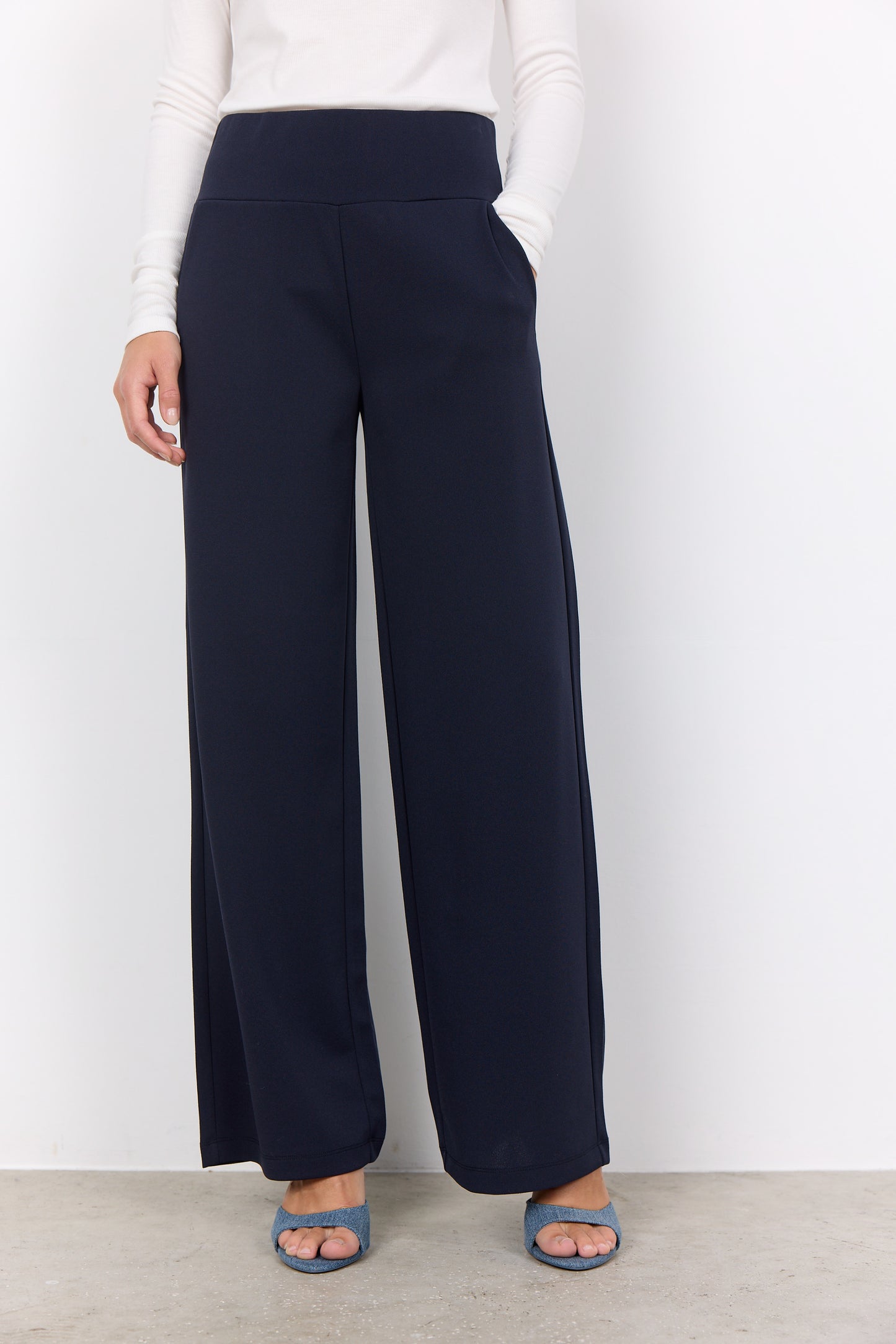 Soyaconcept broek Siham 48 donkerblauw