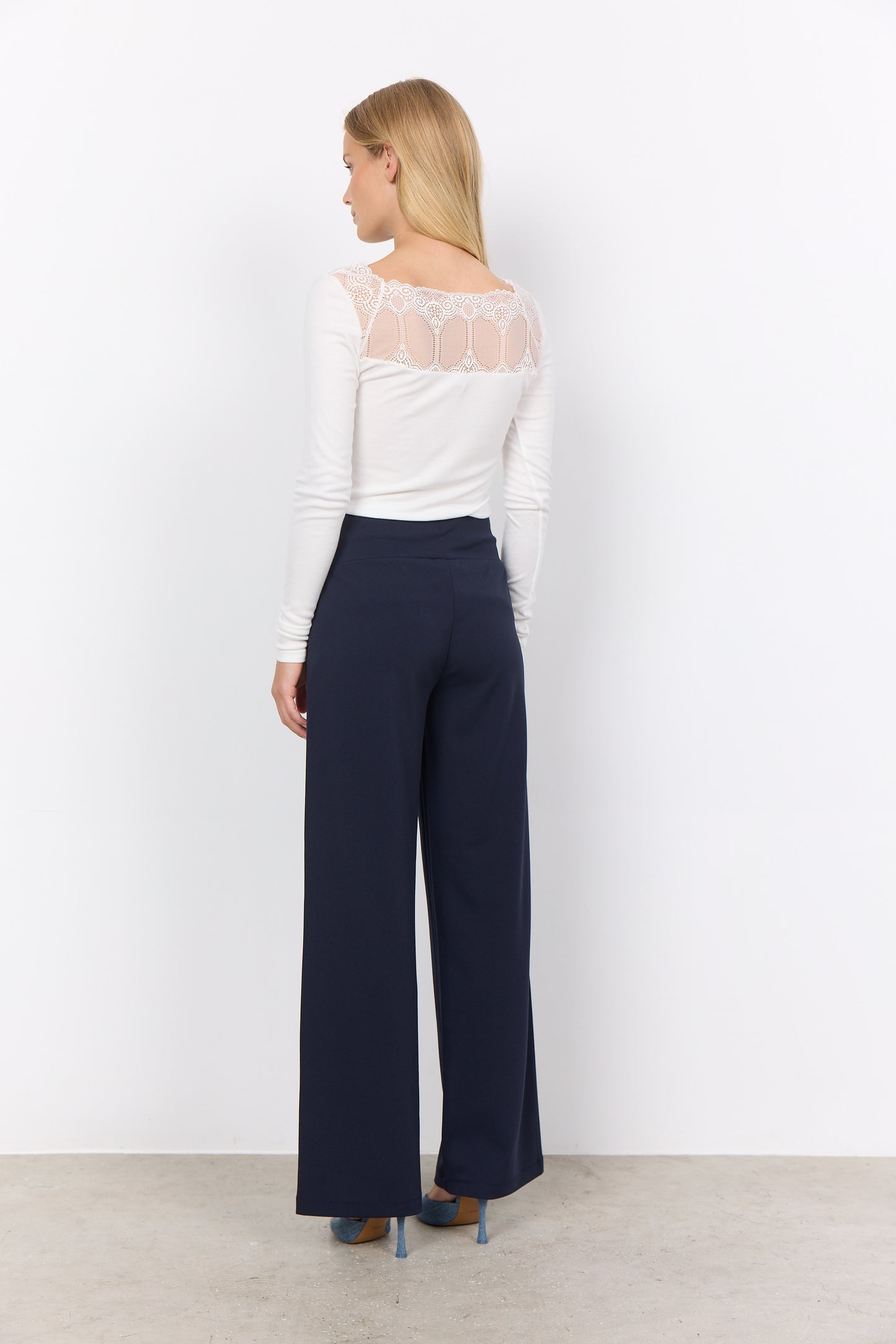 Soyaconcept broek Siham 48 donkerblauw