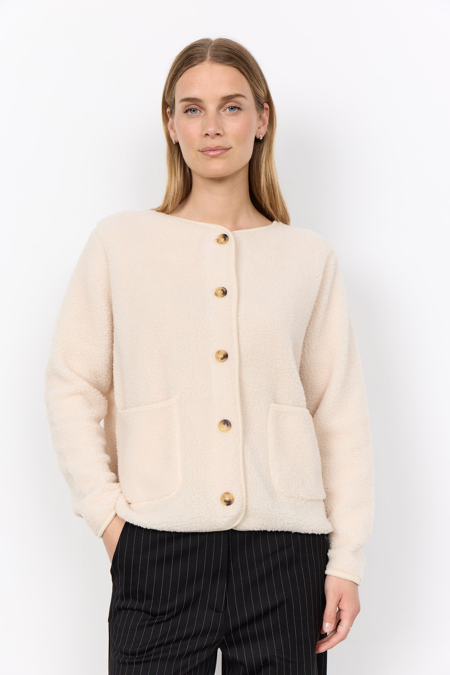 Soyaconcept vest Onyx 2 teddy creme