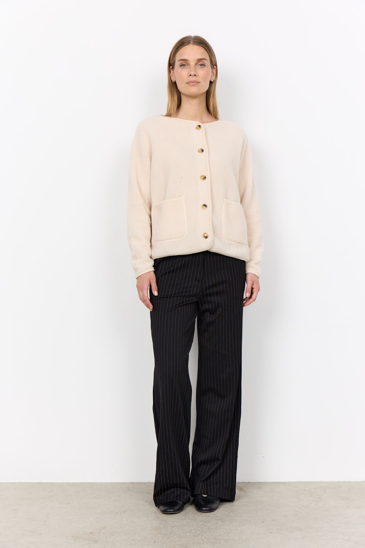 Soyaconcept vest Onyx 2 teddy creme