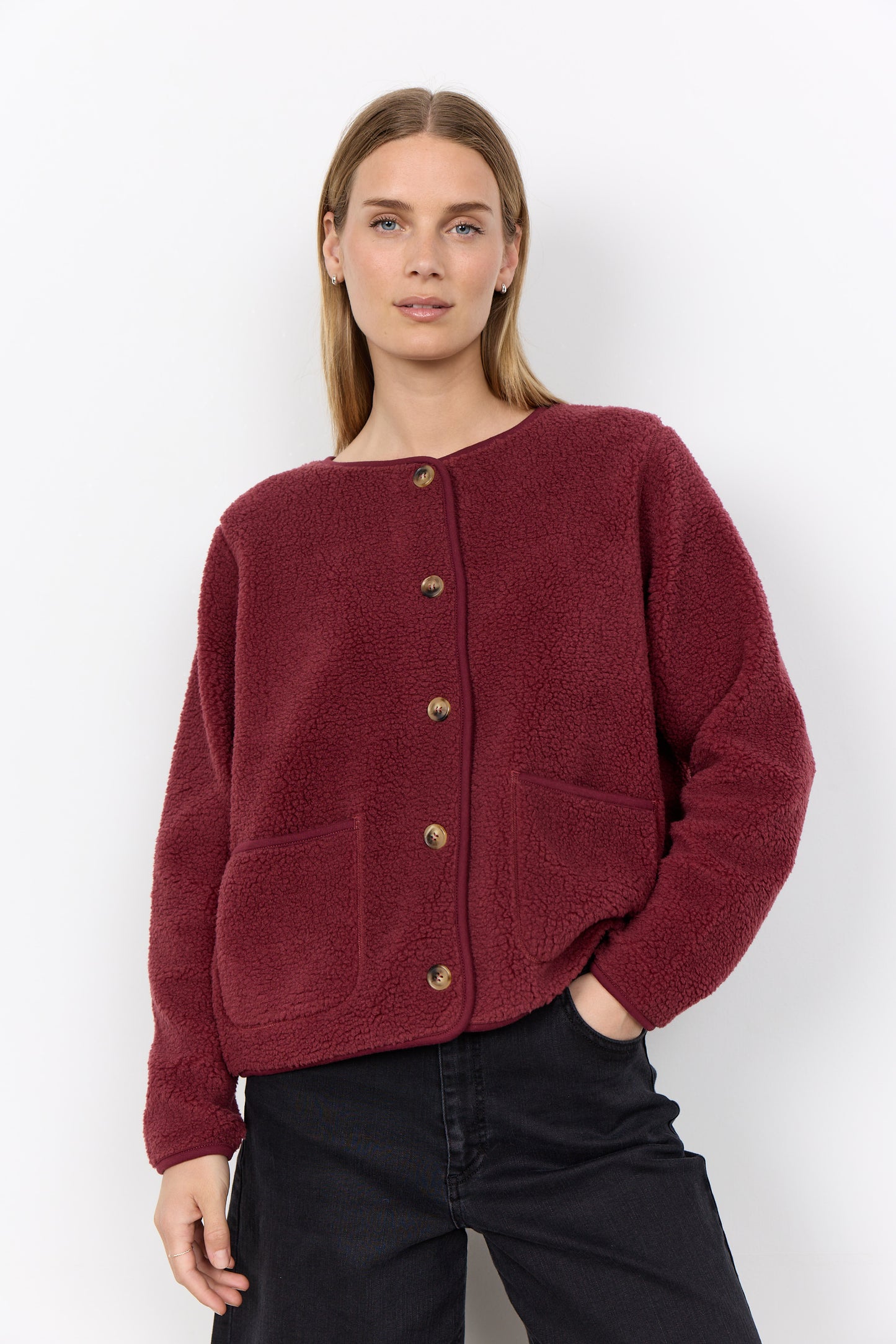 Soyaconcept vest Onyx 2 teddy wine