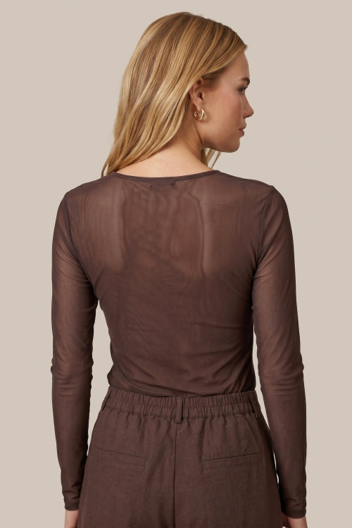CS The Label top Tanea mocha brown