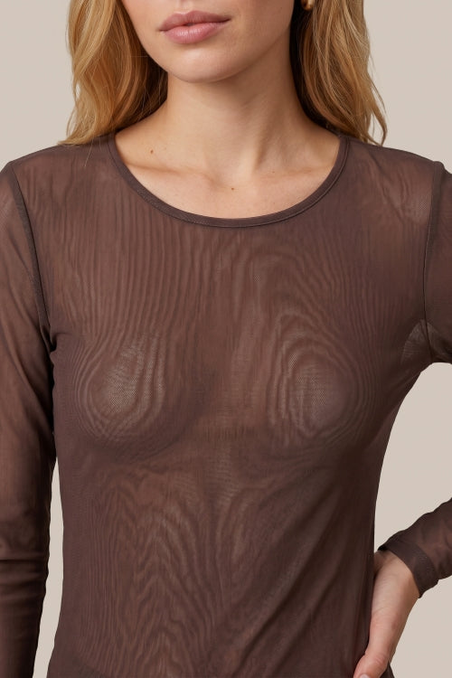 CS The Label top Tanea mocha brown