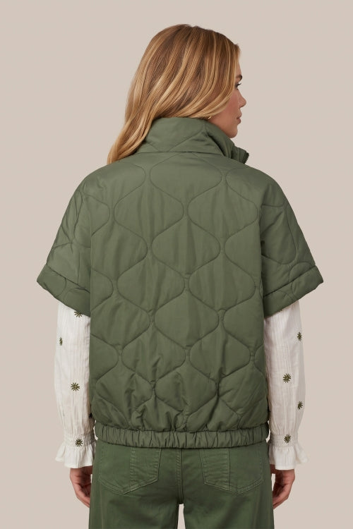 CS The Label gilet Ondra dark olive