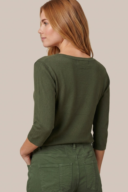 CS The Label trui Ann knit dark olive
