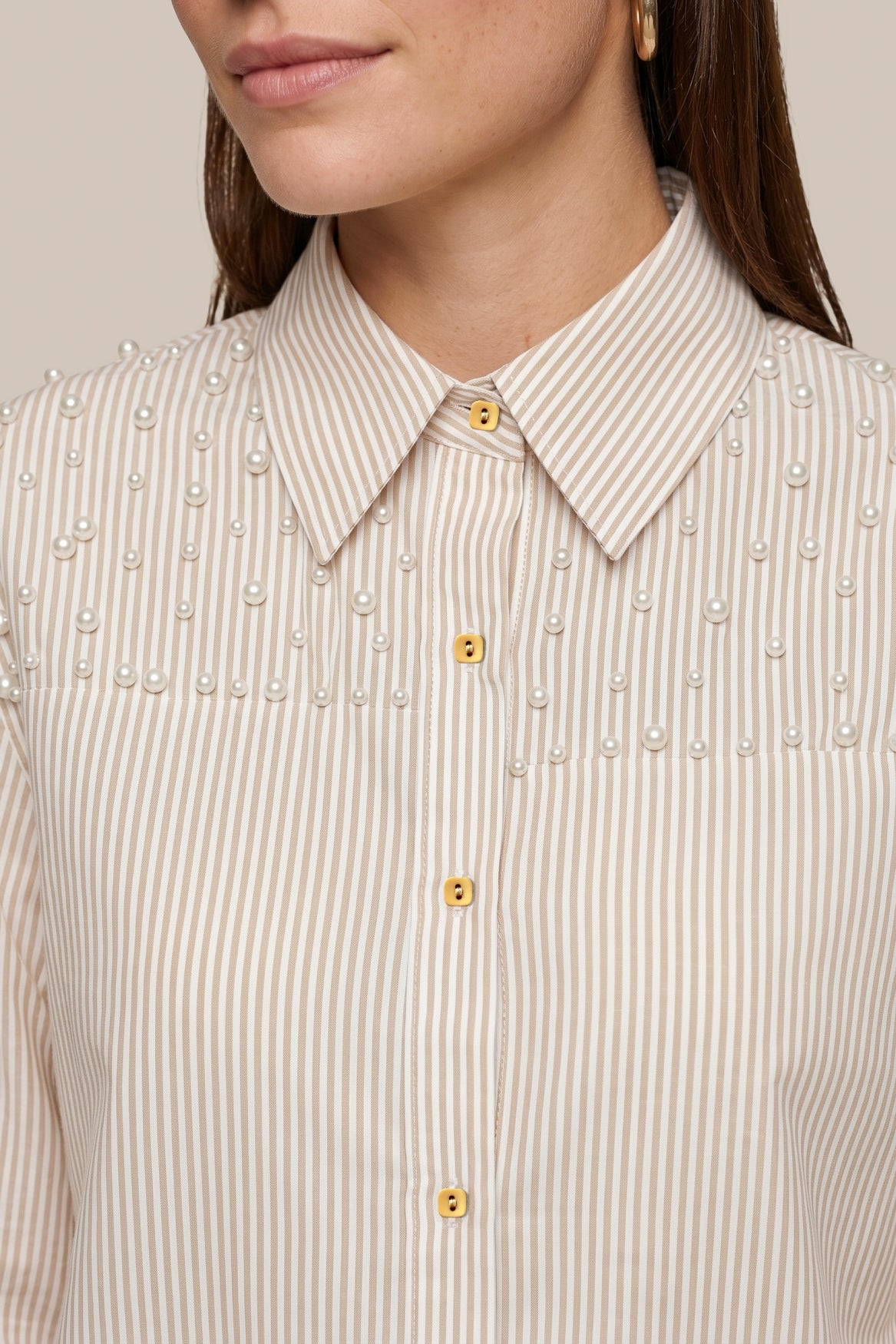CS The Label blouse Larsy light camel