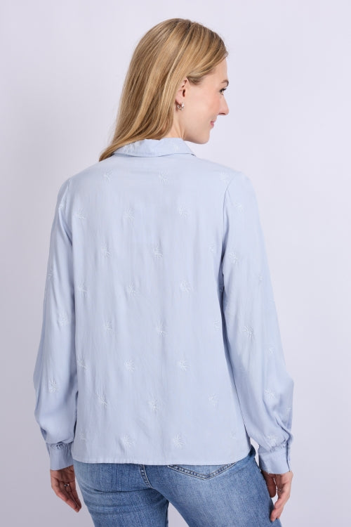 C&S blouse Linde blue mist