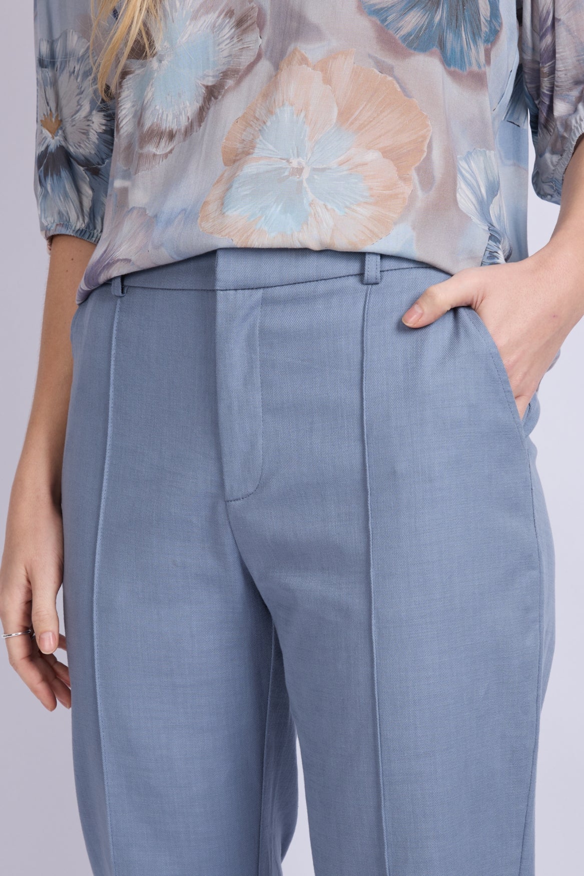 C&S broek Pryanka light jeans blue