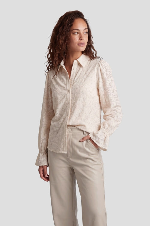 CS The Label blouse Blizz sand