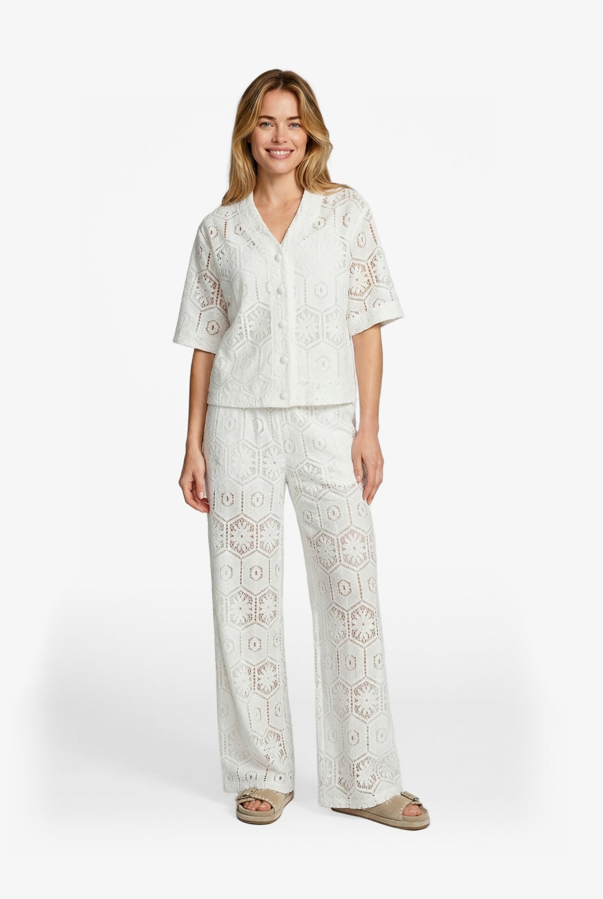 CS The Label blouse/vest Tola ecru