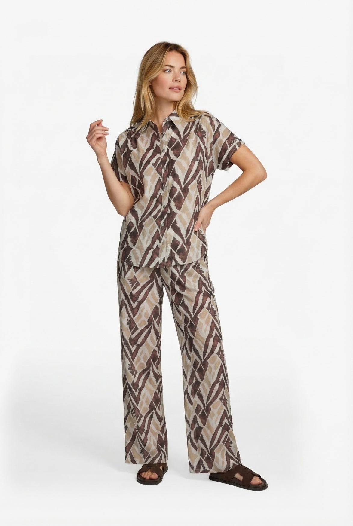 CS The Label blouse Lene sand/khaki
