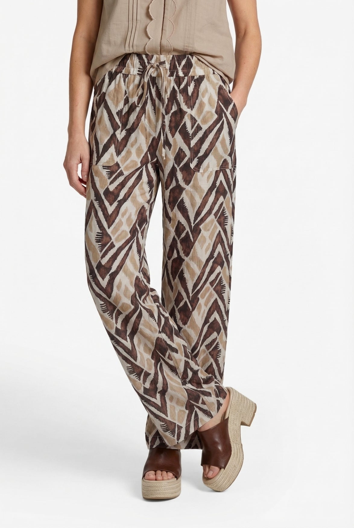 CS The Label broek Philine sand/khaki