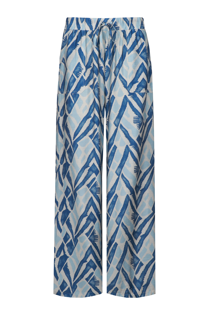 CS The Label broek Philine sand/cornflower blue
