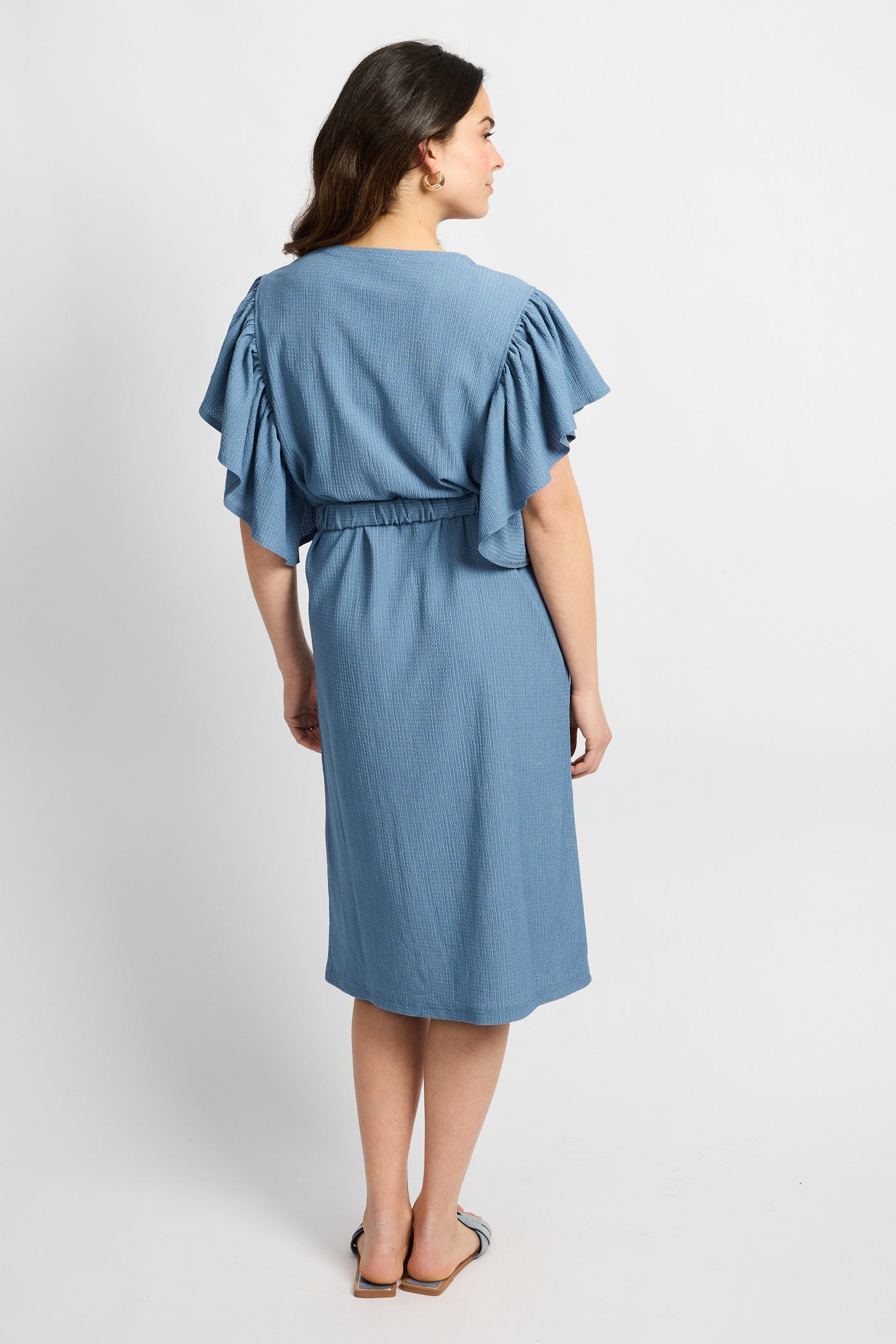CS jurk Daisy dusty blue