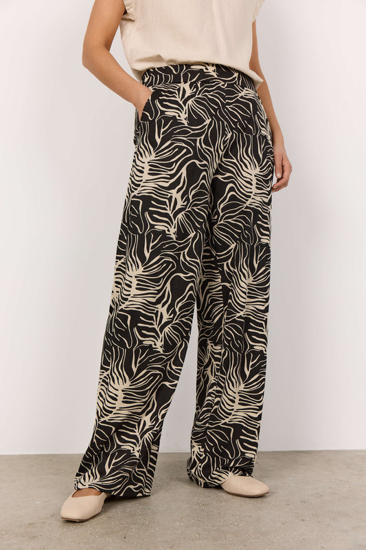 Soyaconcept broek Ritza 4 zwart/zand