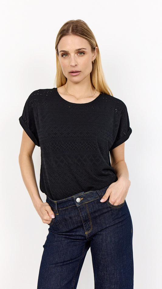 Soyaconcept T-shirt Satine 2 zwart