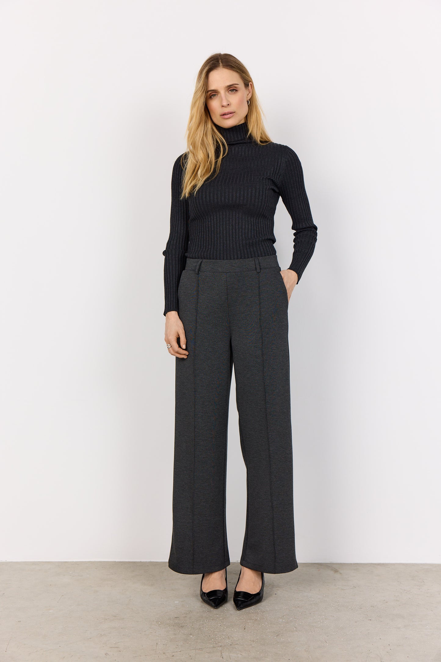Soyaconcept broek Vita 3 donkergrijs